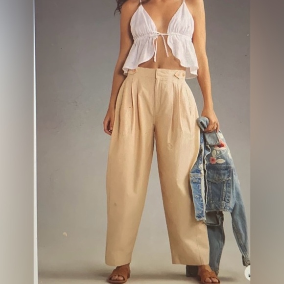 Maeve by Anthropologie Utility Barrel Leg Trouser Pants. Like new. Sz 2. Baggy - Picture 1 of 15